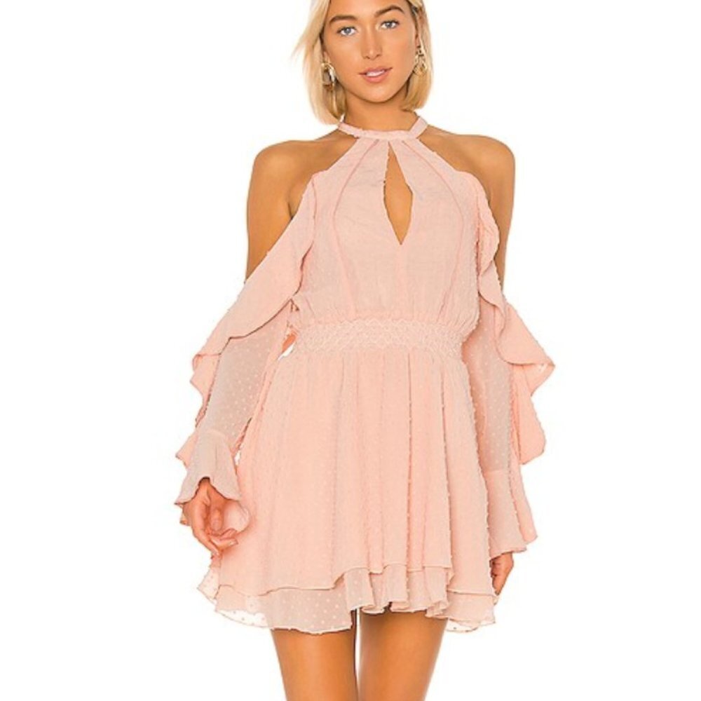 NWOT House of Harlow X REVOLVE Harmony Dress in blush size XXS